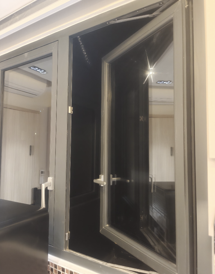 Completed service apartment glass door installation