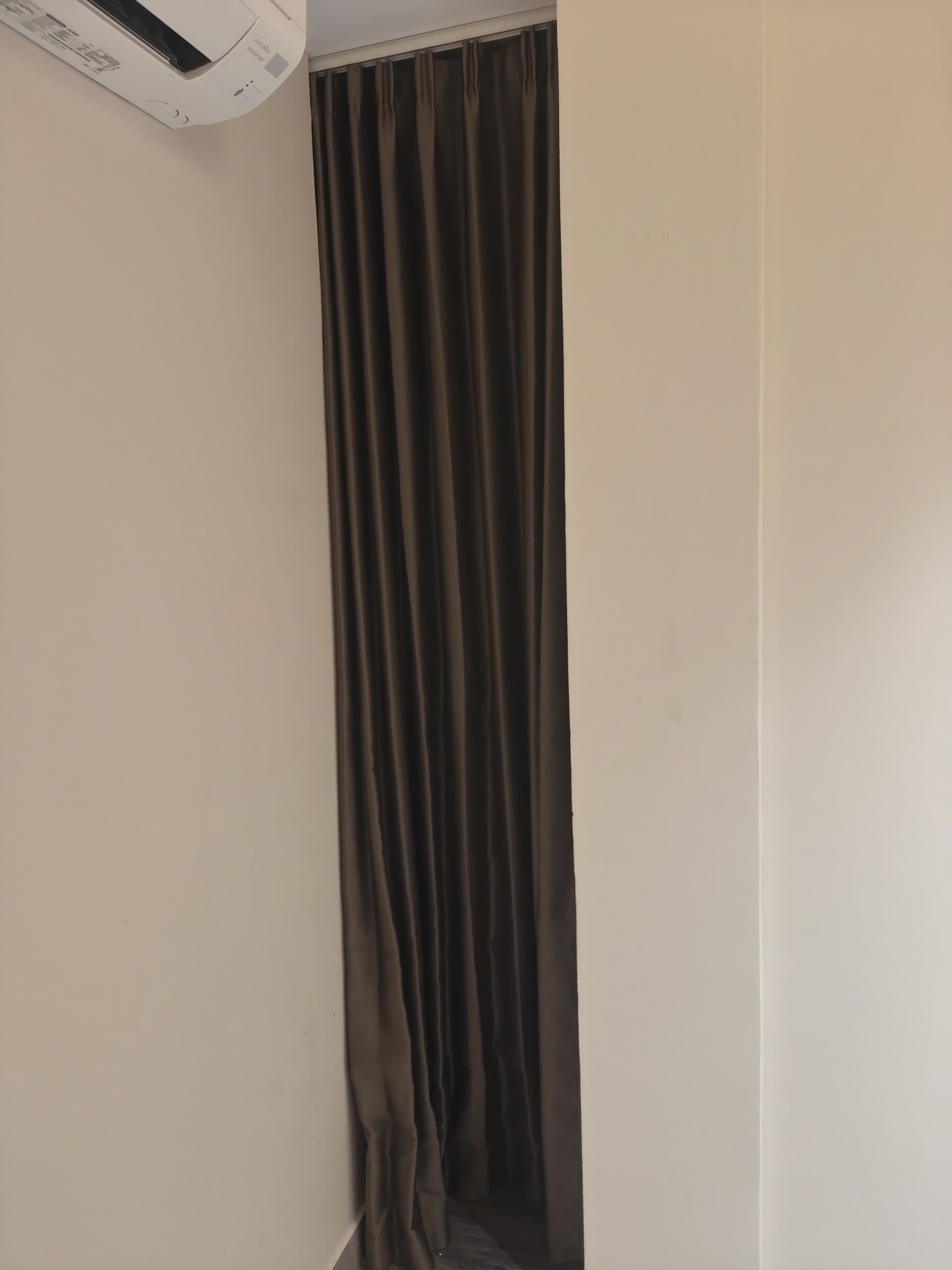 Installed custom curtain