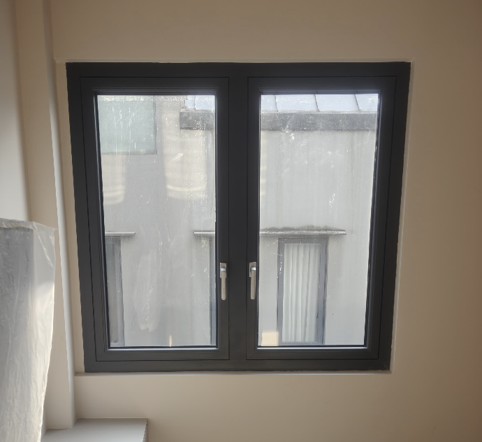 Installed double-glazed window